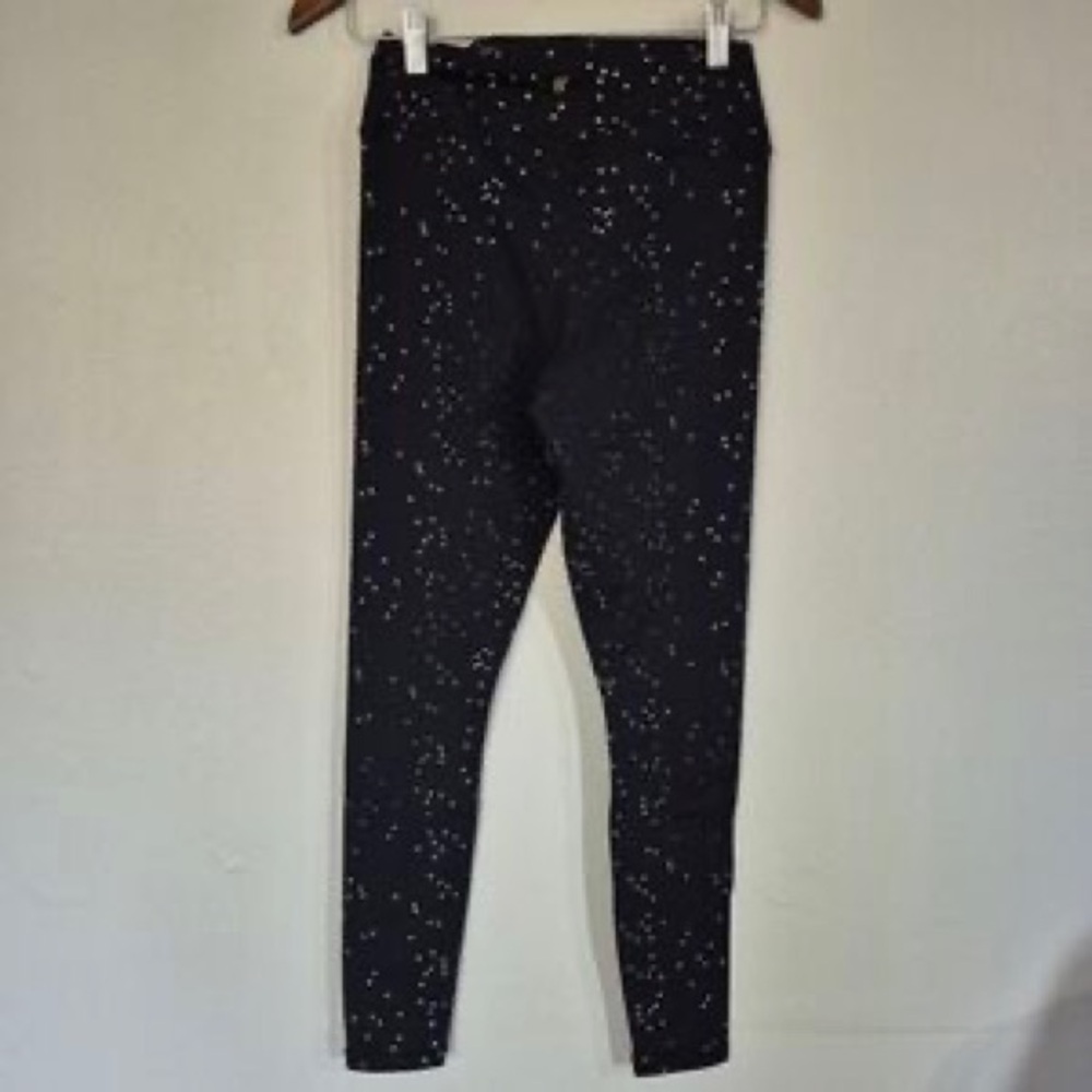 Girls Black Sparkle Leggings - Picture 3 of 7